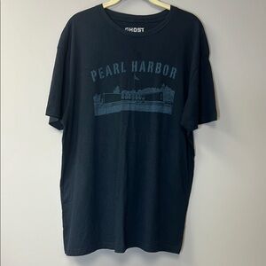 Black Pearl Harbor Graphic Short Sleeve Tee